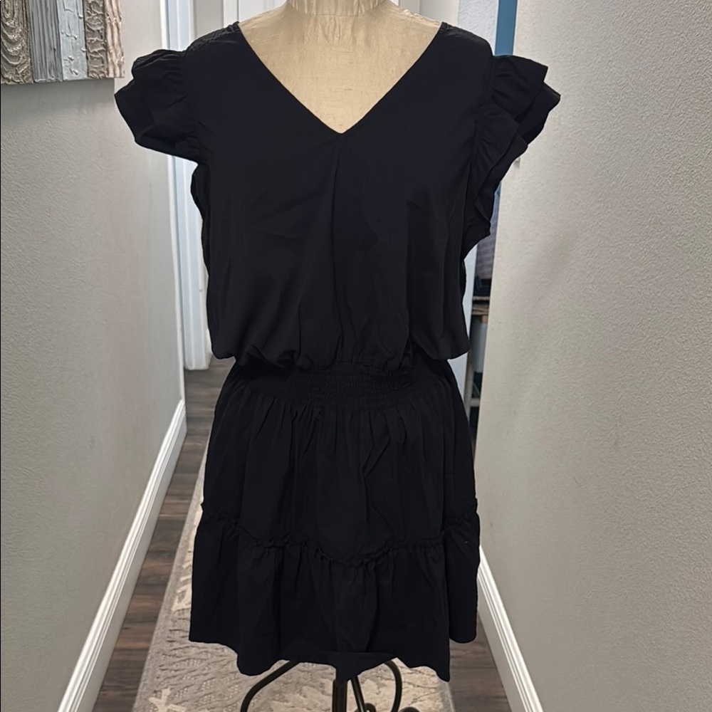 Vineyard Vines Performance Double  Ruffle Sleeve Seersucker Dress